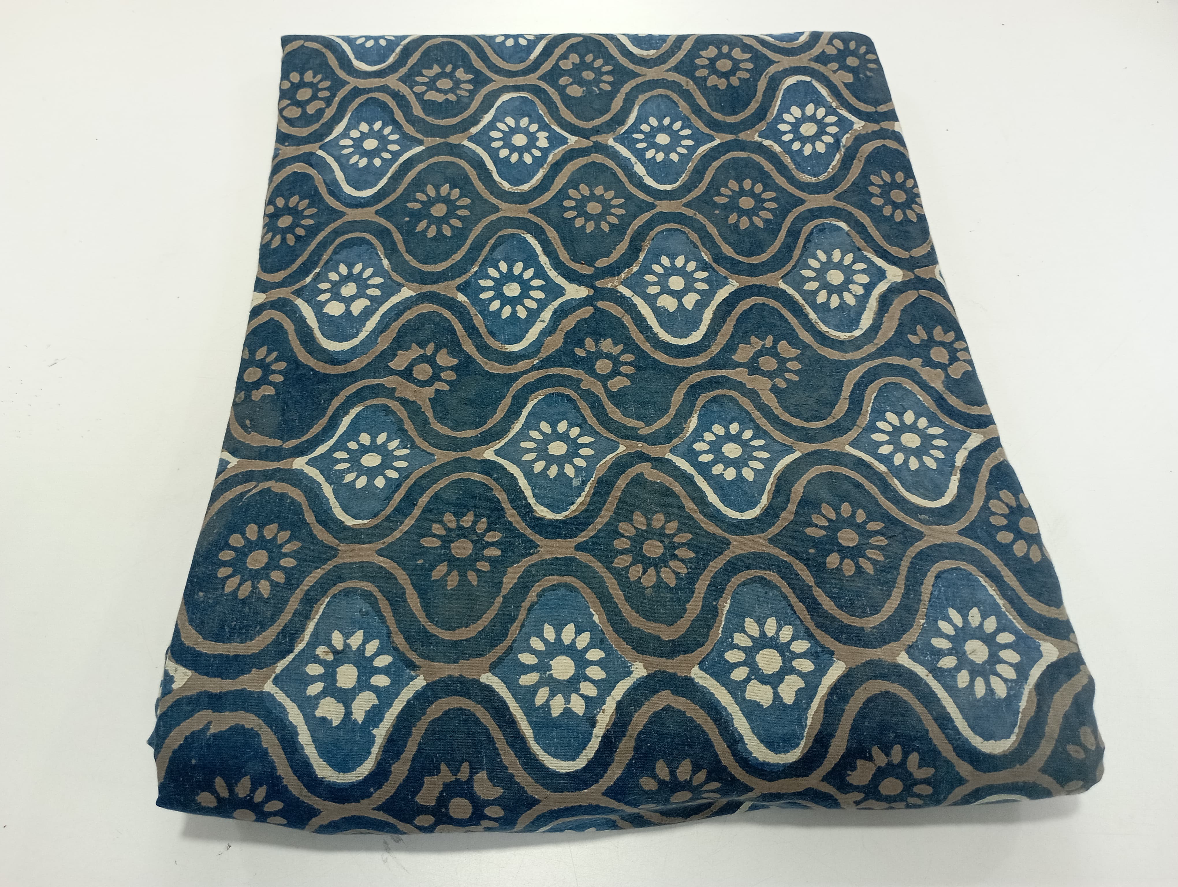 Jaipuri handmade cotton indigo fabric